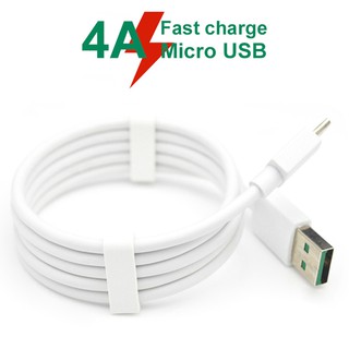 สายชาร์จ Micro USB ซิงค์ข้อมูล 4A 1 เมตร สําหรับ OPPO VOOC Android