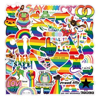 ✨【50 ชิ้น】 LGBTQ สติกเกอร์ Doodle 【 F 】 สเก็ตบอร์ด กระเป๋าเดินทาง กันน้ํา ตกแต่ง