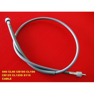 HONDA S90 CL90 CB100 CL100 CB125 CL125S S110 SPEEDOMETER SPEEDO CABLE "GRADE A" // สายไมล์ มอเตอร์ไซค์ สีเทา อย่างดี