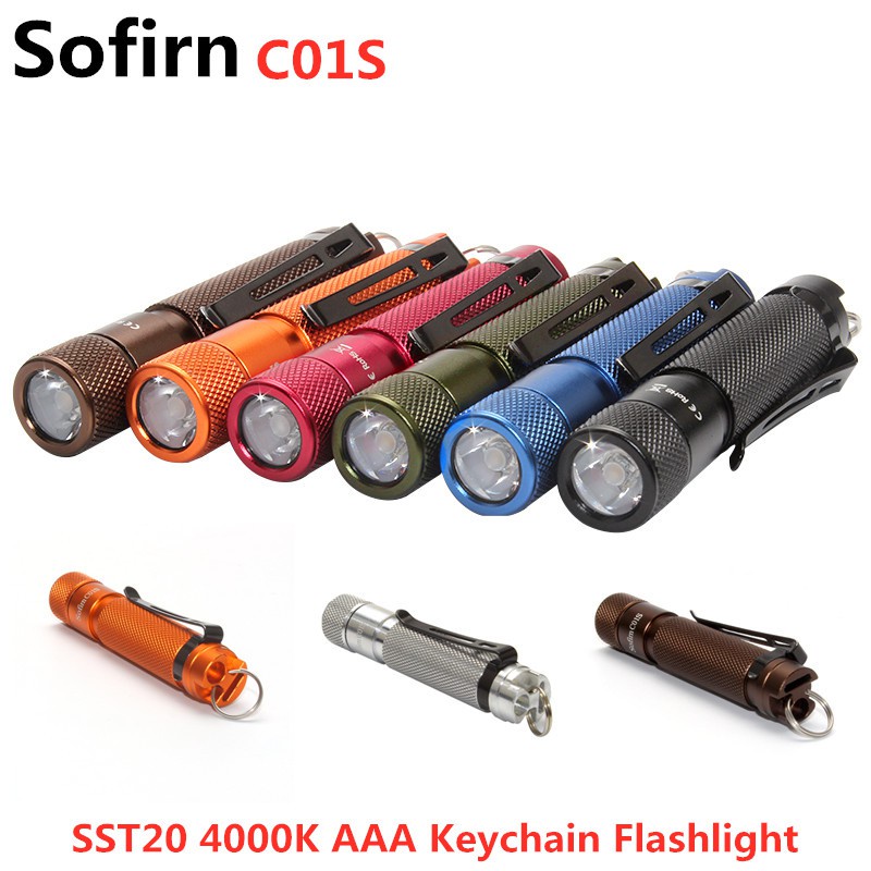 ►Sofirn C01S BLF 95 CRI พวงกุญแจขนาดเล็ก AAA EDC Twisty ไฟฉาย LED