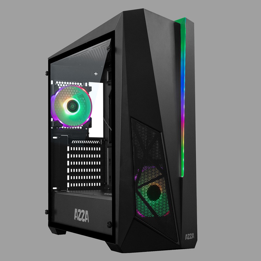 AZZA Thor 320 DH Mid Tower Tempered Glass Digital RGB Gaming Case (Pansonics)