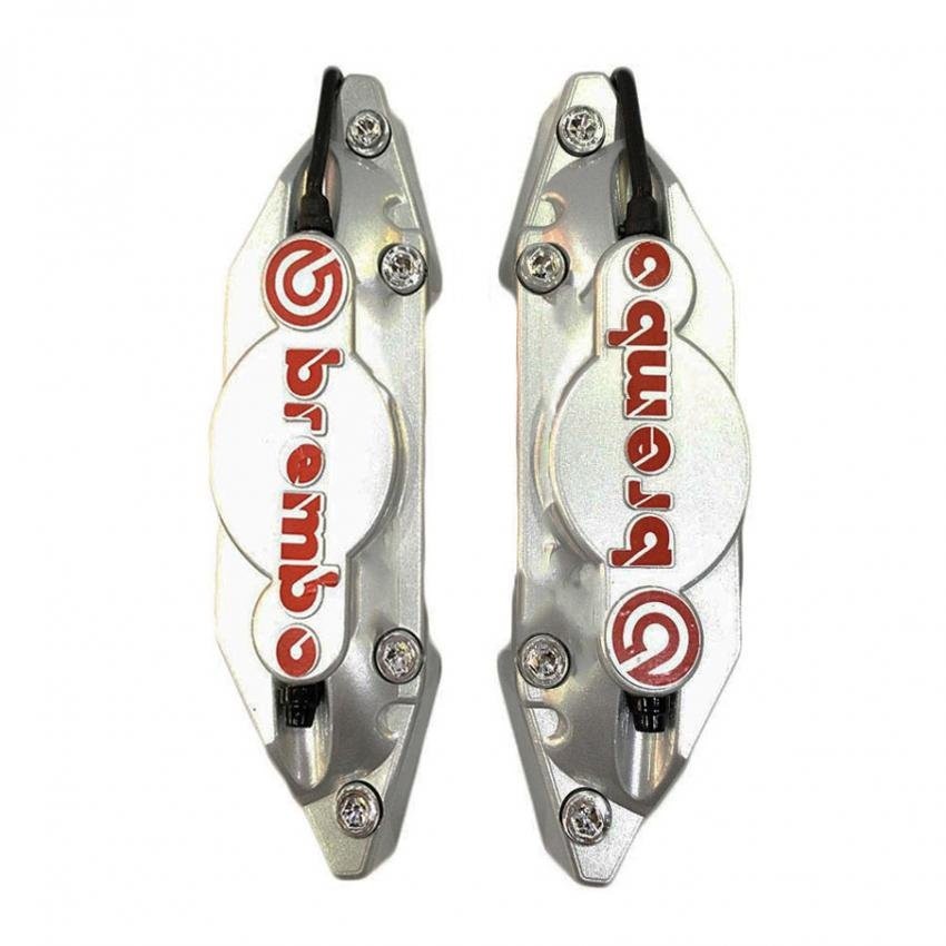 ครอบคาลิปเปอร์ บนดิสเบรคด้านหลัง สำหรับล้อแมคแต่งรถยนต์ทุกรุ่นสีเงิน (SILVER) 84-racing
