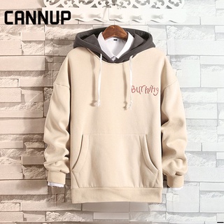 CANNUP เสื้อผ้าผู้ชาย เสื้อกันหนาว hoodie เสื้อฮู้ดตัวใหญ่เสื้อกันหนาวผู้ชายเกาหลีสไตล์หลวมเชิ้ตคู่รักแขนยาวเสื้อฮู้ด2021ใหม่20101603