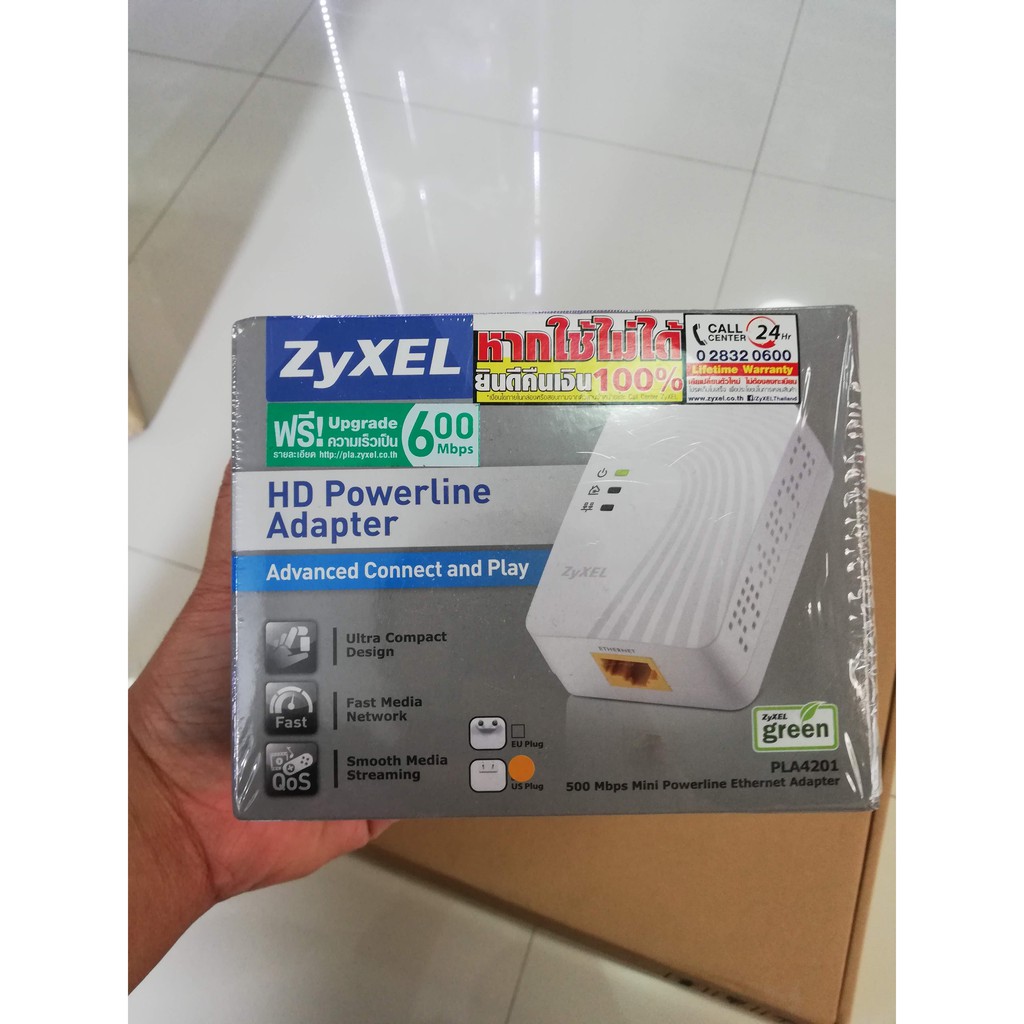 Powerline ZYXEL PLA4201  Mini  Ethernet Adapter มือ 2