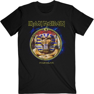 เสื้อยืดลําลอง แขนสั้น คอกลม พิมพ์ลาย Iron Maiden Powerslave Mummy คุณภาพสูง สวมใส่สบาย แฟชั่นสําหรับผู้ชาย