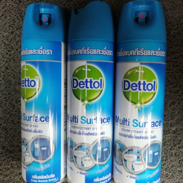 พร้อมส่ง​ dettol multi surface disinfectant spray 225 ml. สีฟ้า