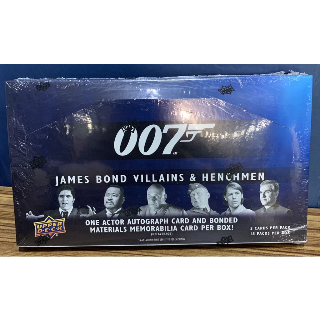 พร้อมส่ง !!! Upper Deck 2021 James Bond 007 Villains & Henchmen Trading Cards Box (Upper Deck 2021)