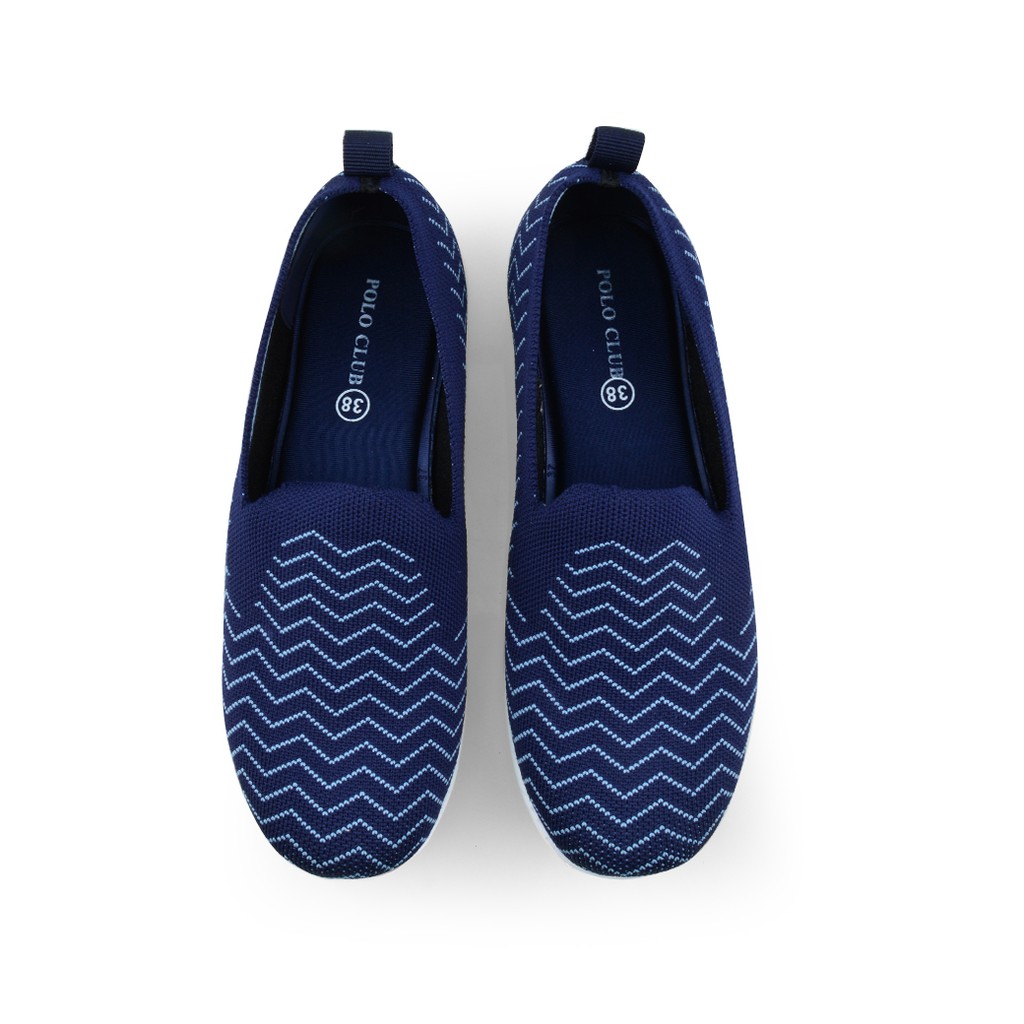 POLO CLUB รองเท้าผ้าใบผู้หญิง รุ่น P1852 สีเนวี่ | รองเท้าสุขภาพผู้หญิง