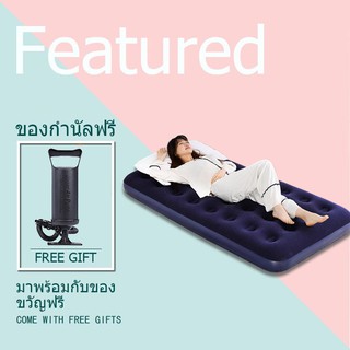 INTEX ที่นอนเป่าลม ที่นอน Classic Downy Airbed PVC 0.76x1.91x0.25 ม ฟรีปั๊มลม