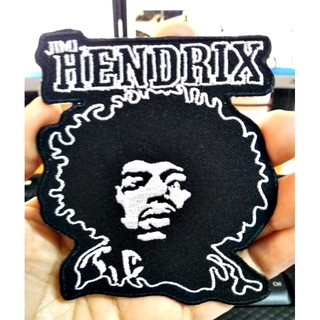 อาร์มรีดเสื้อ ตัวรีด ตัวปัก งาน DIY * JIMI HENDRIX * ขนาด 8.5 X 7.5 เซนติเมตร