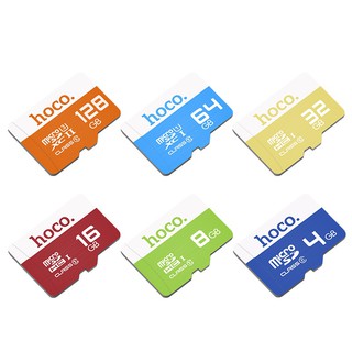 เมมโมรี่การ์ด Micro SD Card การ์ดความจำ Hoco Class10 ความจุ4GB /8GB /16GB /32GB /64GB /128GB ของแท้ 100%