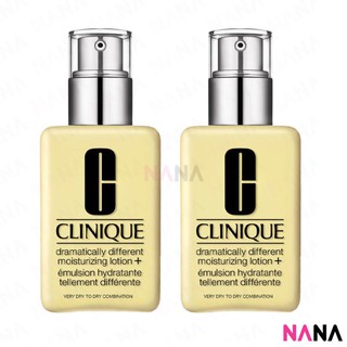 CLINIQUE Dramatically Different Moisturizing Lotion+ with pump - New formula 125ml x2 มอยเจอร์ไรเซอร์โรชั่นแบบกด สูตรใหม่ 125มิลลิลิตร x2