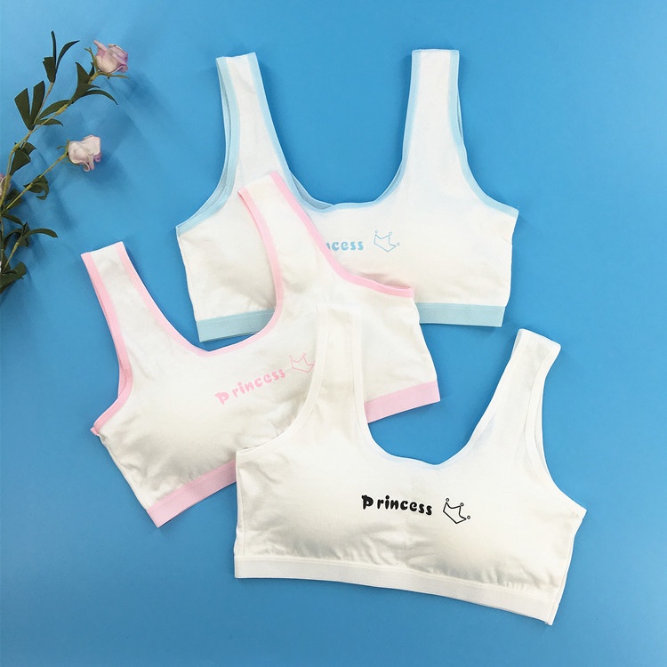 พร้อมส่งจากไทย Lookmebra (N622) เสื้อชั้นในเด็กสาว ใส่สบาย สีน่ารัก
