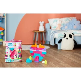 Mega Bloks First Builders Big Building Bag (60 PCS) ตัวต่อ เมกะ บล๊อค บล๊อคตัวต่อ ของเล่นเด็ก ของเล่น DCH54 , DCH55