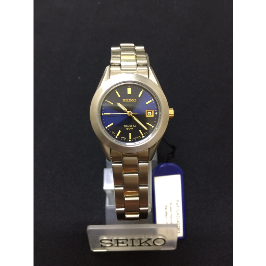 #28 นาฬิกาข้อมือไซโก้ SEIKO หญิง รุ่น 7N82-OANO ของแท้ 100% ไทเทเนียม