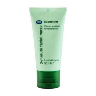 Cucumber 3- minute facial mask ขนาด 50ml พอกผิวหน้าสูตรแตงกวา 3 นาทีแล้วล้างออก ช่วยขจัดความมันส่วนเกินและสิ่งสกปรก