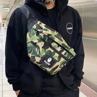 กระเป๋าสะพายข้างแฟชั่น Bape กระเป๋าสะพาย Bape กระเป๋า Bape กระเป๋าคาดอก