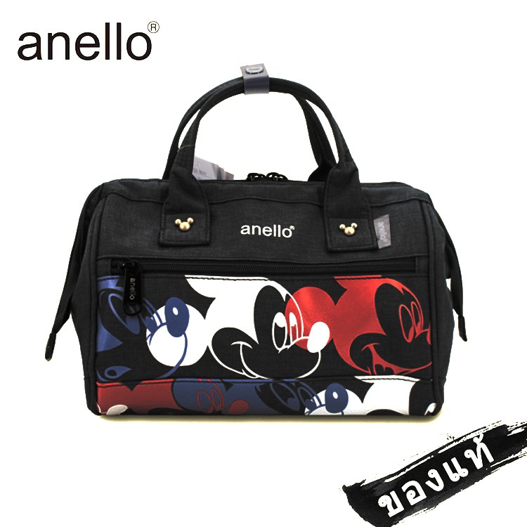37_yy Anello-XLD/พร้อมส่ง ! Anello Mickey แบบถือพร้อมสายสะพายข้า กระเป๋าเป้ กระเป๋าสบายข้าง กระเป๋าถือมิกกี้