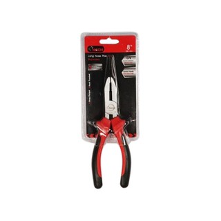 คีมปากแหลม หุ้มยาง HACHI 8 นิ้ว 8" RUBBER OVERLAY HC LONG NOSE PLIER