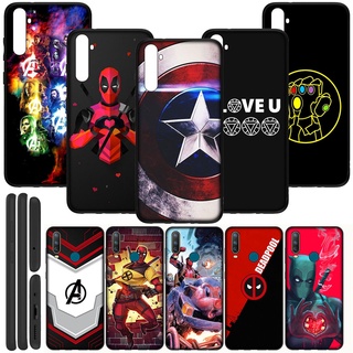 เคสโทรศัพท์มือถือ ซิลิโคนนิ่ม TPU ลายโลโก้ Avengers Endgame Marvel Deadpool TH5 สําหรับ Samsung Galaxy Note 20 Ultra 10 Plus Lite 8 A31 Note10+ Note8