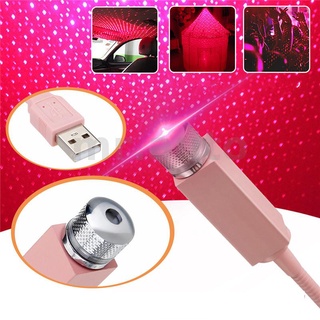 โคมไฟโปรเจคเตอร์ LED USB รูปดาว สําหรับตกแต่งภายในรถยนต์