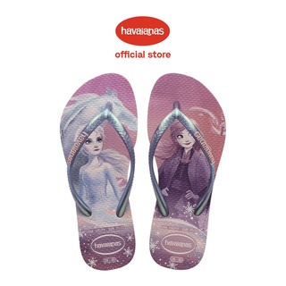 Havaianas รองเท้าแตะ โฟรเซ่น แบบสลิม ลายดอกกุหลาบ บัลเล่ต์ สําหรับเด็ก