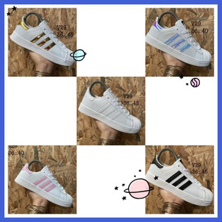 🚀มีเก็บปลายทาง 💸รองเท้าผ้าใบชายหญิง Adidas Superstar