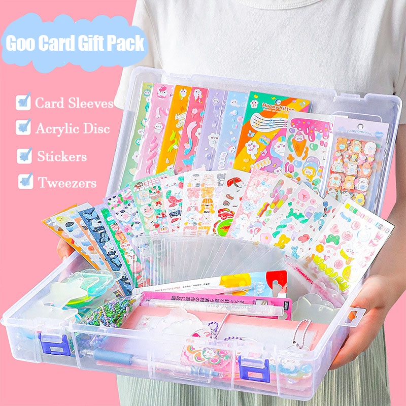 【On Sale】สติกเกอร์อะคริลิคใส ลาย Goo Card Idol แบบสร้างสรรค์ สําหรับตกแต่งสมุดบัญชีมือ DIY 69 162 211 280 398 ชิ้น ต่อชุด