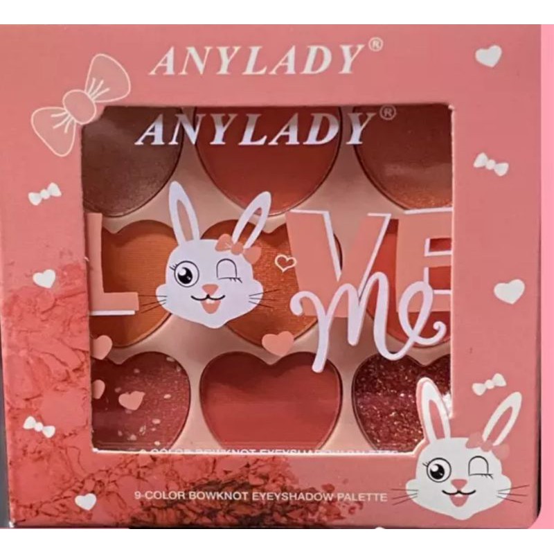ANYLADY LOVE Me 9-Color Bowknot Eyeshadow Palette ❤