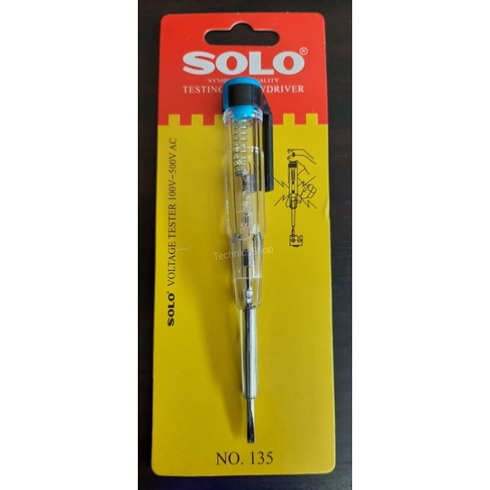 ลด 50% ใส่โค้ด INC8LZ3 ไขควงวัดไฟ ลองไฟ SOLO NO.135