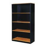 Kshop998 ตู้เอกสารโล่ง 4ชั้น รุ่น TH-2/M - สีดำ/เชอร์รี่