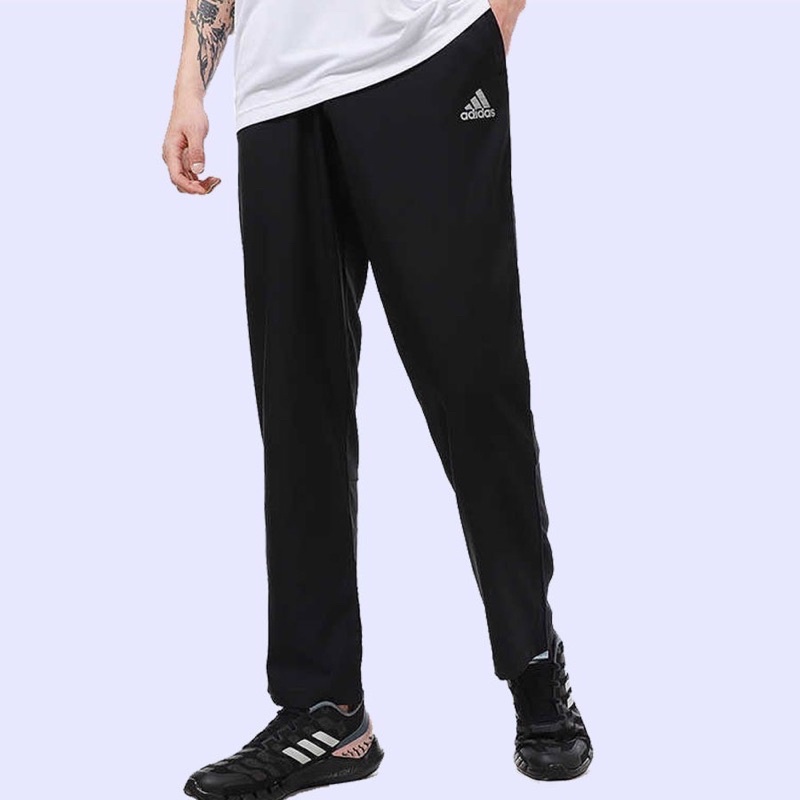 Hitam Adidas 725 Drawstring Track Pants - สีดํา - กางเกงวอร ์ มยาวสีดําผู ้ ชายแบรนด ์