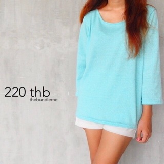 sky blue glitter sweater