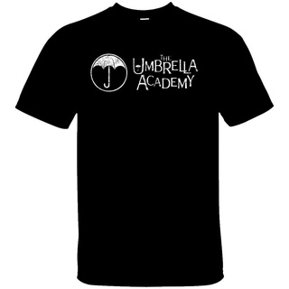 เสื้อยืด พิมพ์ลายโลโก้ The Umbrella Academy Comic Super Hero สีดํา สําหรับผู้ชาย 792248Size S-5XL