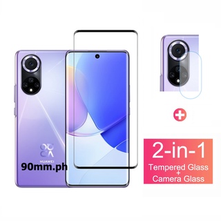 ฟิล์มกระจกนิรภัยกันรอยหน้าจอ และเลนส์กล้อง คุณภาพสูง สําหรับ Huawei Nova 9 SE Nova 5T 8 8i 7 SE Y70 7i Pro P50 P40 P30 Pro