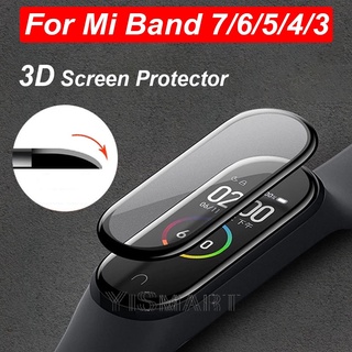 ฟิล์มกันรอยหน้าจอ TPU 3D สําหรับ Xiaomi Mi Band 7 6 5 4 3 NFC Miband 3 4 5 6 7 Pro Xiaomi Smart Band 7pro