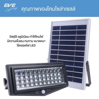[ ลดราคา ] EVE โคมฟลัดไลท์ โซล่าเซลล์ LED จับความเคลื่อนไหว รุ่น WSL-04 แสงวอร์มไวท์