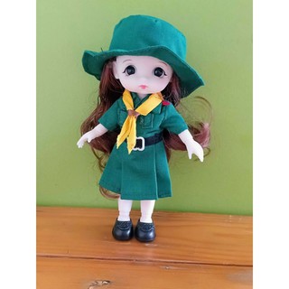 ชุดนักเรียน ชุดตุ๊กตา บาโบลี่ ชุดเนตรนารี ชุดลูกเสือ ยุวกาชาด doll clothes student uniform