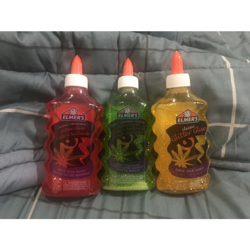 elmer’s glitter glue 6 oz 177 ml slime glue พร้อมส่งนะครับ