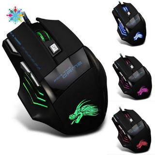 Led Optical Usb Wired Gaming Mouse 7 Buttons Gamer Laptop Computer Mice TCH