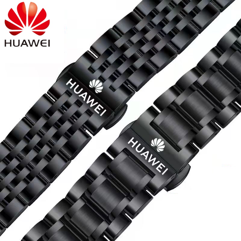 Original Huawei watch3/3pro/4 / 4 Pro/GT2 46mm/GT3 GT4 46mm/GT2 Pro/GT2e/GTสายสแตนเลส Huawei watch 2pro ใหม ่ ห ้ าบาทสายโลหะ 22 มม.สร ้ อยข ้ อมือธุรกิจแฟชั ่ นผู ้ ชาย