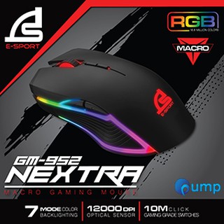 SIGNO E-Sport NEXTRA Macro Gaming Mouse รุ่น GM-952 (Black) (เกมส์มิ่ง เมาส์)