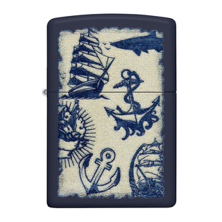 Zippo ไฟแช็กรุ่น 49774 Nautical Design รับประกันตลอดชีวิต นำเข้าและจำหน่ายโดยตัวแทนจำหน่าย