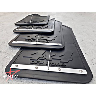 บังโคลนรถยนต์ Black 4x4 OFF-ROAD Mud flaps. เพลทอลูมิเนียม