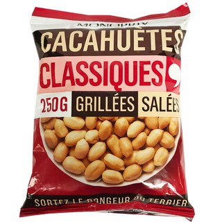 Monoprix Dry Grilled Peanuts 250g โมโนพริกซ์ถั่วลิสงย่าง 250 กรัม