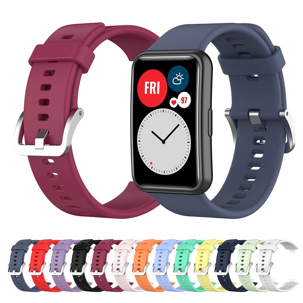 สําหรับ Huawei Watch Fit รุ่นพิเศษ B39 Fit ใหม่ TIA-B09 TIA-B19 สายรัดซิลิโคนอ่อนนุ่มเปลี่ยนนาฬิกาสายรัดข้อมือ Band