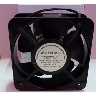 พัดลมระบายอากาศ ทรงสี่เหลี่ยม ขนาด6นิ้ว AC220/240V 0.25A 50/60Hz 42W Model XNEP-208 EX-S1-S