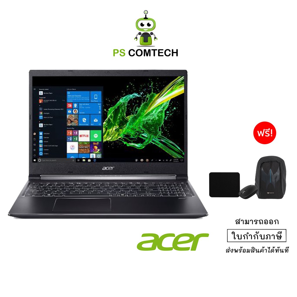 Notebook โน๊ตบุ๊ค Acer Aspire A715-42G-R7RS/T002