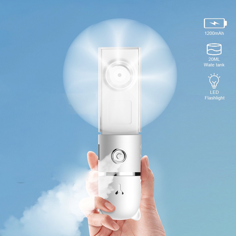 Mini Portable Fan Wireless Hand Fan USB Rechargeable Small Pocket Mini ...
