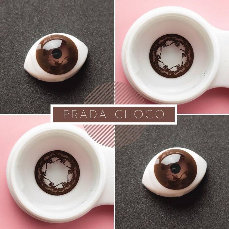 💜 PRADA Choco Brown บิ๊กอาย สีช็อคโก้ สีน้ำตาล แบ๊ว ตาโต Dream Color1 Contact Lens Bigeyes คอนแทคเลนส์